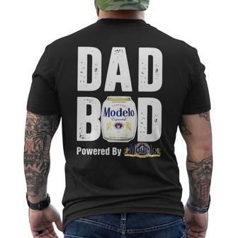 Dad Bod Powered By Modelo Especial Men's Crewneck Short Sleeve Back Print T-shirt