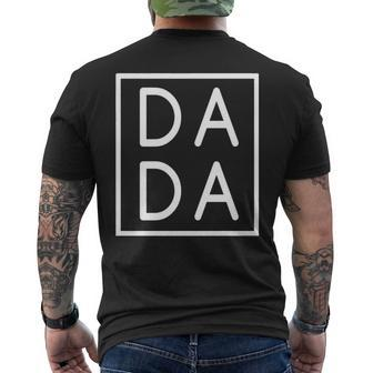 Dad  Dada New Dad Father Birthday Dad Life Men's Crewneck Short Sleeve Back Print T-shirt