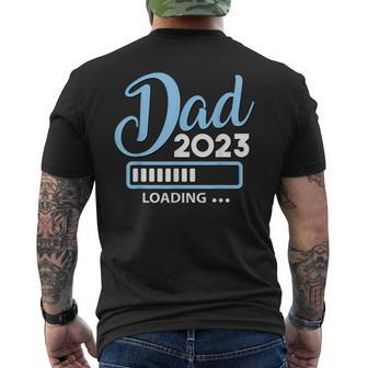 Dad Est 2023 Loading Baby Boy Girl Future New Daddy Men's T-shirt Back Print - Thegiftio UK
