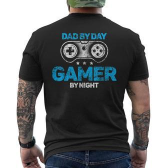 Dad Father Gamer Gaming Gambling Mens Back Print T-shirt | Mazezy