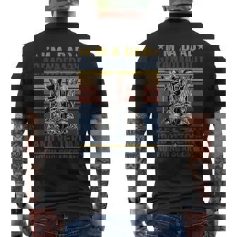 Mens Im Dad Granddaddy And A Veteran For Fathers Day Men's T-shirt Back Print | Seseable CA