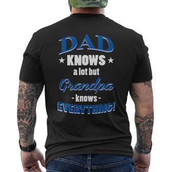 Dad Knows A Lot But Grandpa Knows Everything Father Men's T-shirt Back Print - Seseable