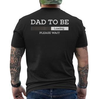 Dad To Be Loading Please Wait Unique Novelty T For Men Men's T-shirt Back Print - Seseable