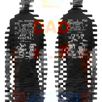Dad Movie Crew Birthday Movie Night Party Theme Birthday Mens Back Print T-shirt | Mazezy