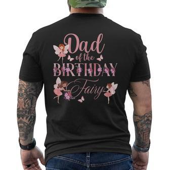 Dad Of The Birthday Fairy Princess Girl Party Gift For Mens Mens Back Print T-shirt | Mazezy