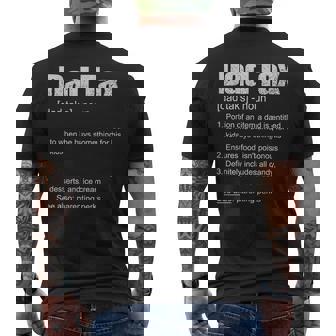 Dad Tax Dad Tax Definition Fathers Day Men's T-shirt Back Print - Thegiftio UK