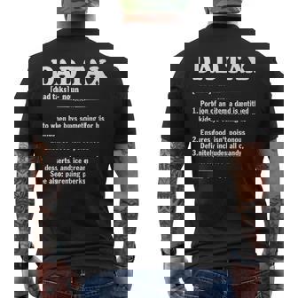 Dad Tax Dad Tax Definition Fathers Day Men's T-shirt Back Print - Thegiftio UK
