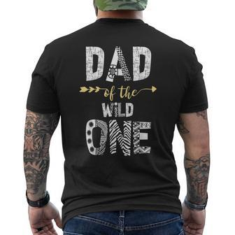 Dad Of The Wild One Family 1St Thing First Birthday Men's T-shirt Back Print - Seseable