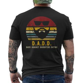 DADD Dads Against Daughters Dating Undating Dads Men's T-shirt Back Print - Seseable