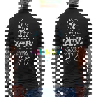 Im Daddy Bunny Rabbit Easter Matching Papa Dad Men's T-shirt Back Print - Thegiftio