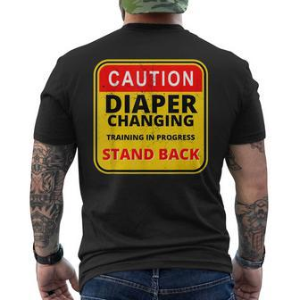 Daddy Diaper Kit New Dad Survival Dads Baby Changing Outfit Men's Back Print T-shirt | Mazezy UK