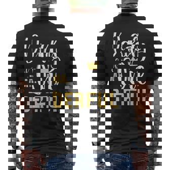Mens Daddy Of Mr Onederful 1St Birthday First One-Derful Matching Men's Back Print T-shirt | Mazezy