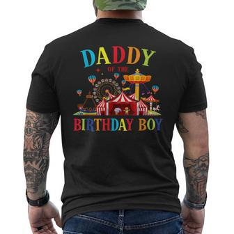 Daddy Of The Birthday Boy Circus Family Matching Men's Crewneck Short Sleeve Back Print T-shirt
