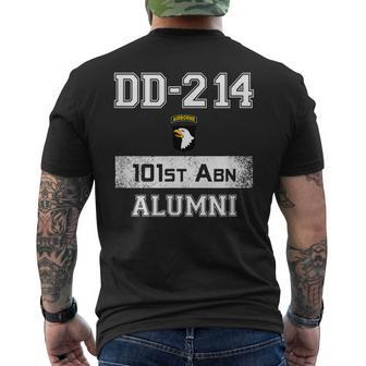 Dd214 Army 101St Airborne Alumni Veteran Father Day Gift Mens Back Print T-shirt | Mazezy