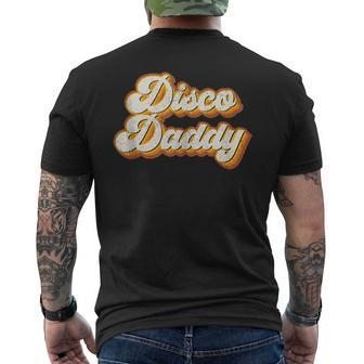 Mens Disco Daddy Retro Matching 60S 70S Party Costume Dad Men's T-shirt Back Print - Seseable