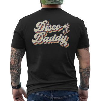 Disco Daddy Vintage Retro Matching 60S 70S Party Costume Dad Men's T-shirt Back Print - Seseable