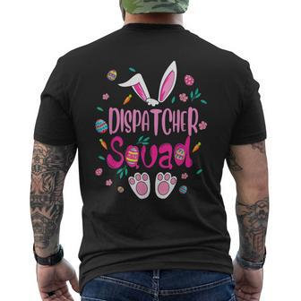 Dispatcher Squad Easter Bunny Costume Chocolate Eggs Hunt Men's Back Print T-shirt | Mazezy