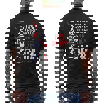 Dominican Republic Its In My Dna Proud Dominicans Mens Back Print T-shirt | Mazezy