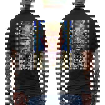 Donald Trump Indicted Lock Him Up Jail Free Trump Men's Back Print T-shirt | Mazezy