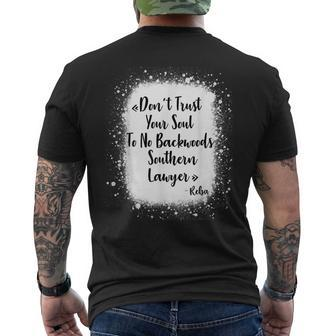 Dont Trust Your Soul To No Backwoods Southern Lawyer Men's Back Print T-shirt | Mazezy