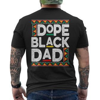 Dope Black Dad Junenth African American Pride Freedom Day Mens Back Print T-shirt | Mazezy DE