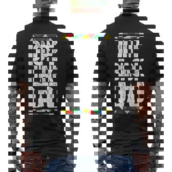 Dope Black Dad Black Pride Men's T-shirt Back Print - Thegiftio UK