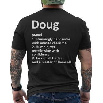 Doug Definition Personalized Name Birthday Idea Men's T-shirt Back Print - Seseable