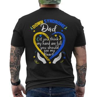 Down Syndrome Dad World Down Syndrome Day Gift For Mens Mens Back Print T-shirt | Mazezy
