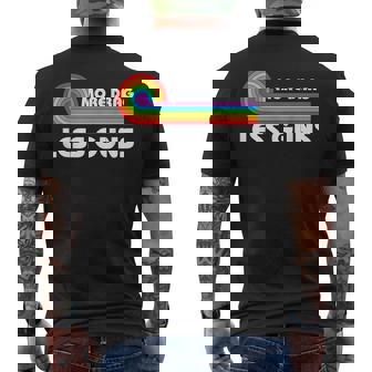 More Drag Less Guns Lgbtq Retro Drag Queen Support Men's Back Print T-shirt | Mazezy