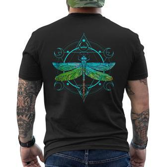 Dragon Fly Insect Nature Geometric Lover Men's T-shirt Back Print - Seseable