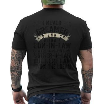 I Never Dreamed Of Being A Son In Law Awesome Mother In Law T V5 Men's Back Print T-shirt | Mazezy UK