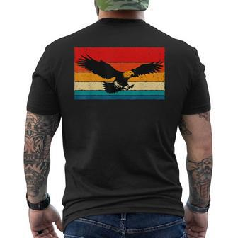 Eagle Retro Eagle Bald Eagle Eagle Lover Men's Back Print T-shirt | Mazezy