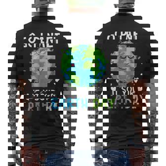 Earth Day 2023 Go Planet Its Your Earth Day Men's Back Print T-shirt | Mazezy
