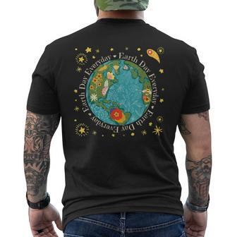 Earth Day Love Planet Protect Environment 2023 Men's Back Print T-shirt | Mazezy