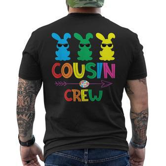 Easter Cousin Crew Rabbit Cute Matching Easter Day Party Men's Back Print T-shirt | Mazezy