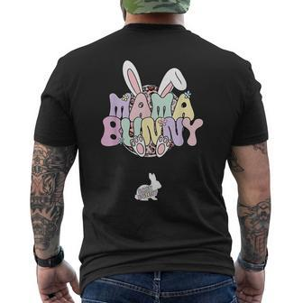 Easter Pregnancy Quote Pregnant Mom Mama Bunny Baby Bunny Men's Back Print T-shirt | Mazezy