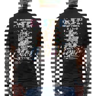 Easter Squad Bunnies Easter Egg Hunting Bunny Rabbit Men's Back Print T-shirt | Mazezy