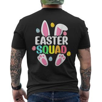 Easter Squad Family Matching Easter Day Bunny Egg Hunt Group Men's Back Print T-shirt | Mazezy