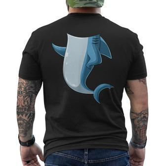 Easy Shark Costume Shark Body Headless Shark Costume Men's T-shirt Back Print - Seseable