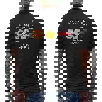 Eat Sleep Fix Cars Repeat Funny Auto Mechanic Gift Mens Back Print T-shirt | Mazezy