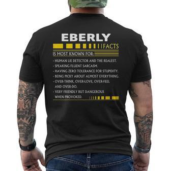 Eberly Name Gift Eberly Facts V2 Mens Back Print T-shirt - Seseable