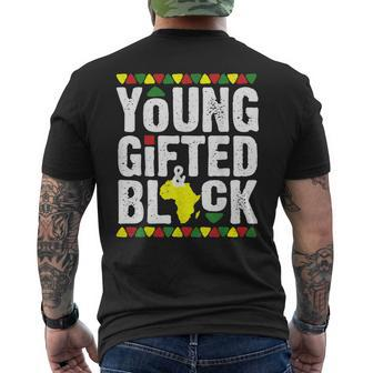 ed Young Black Dashiki African Pride History Month Magic V4 Men's T-shirt Back Print - Seseable