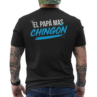 El Papa Mas Chingon Dia Del Padre Regalo V2 Men's T-shirt Back Print - Seseable