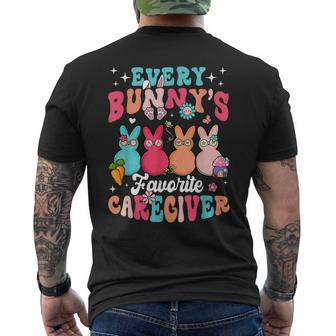 Every Bunnys Favorite Caregiver Bunny Happy Easter Day 2023 Men's Back Print T-shirt | Mazezy