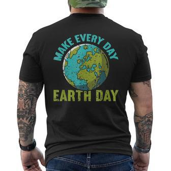 Every Day Earth Day _ Climate Change Ns Earth Day Men's Back Print T-shirt | Mazezy