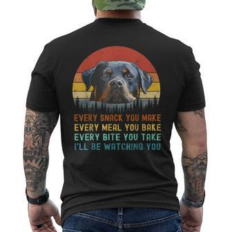 Every Snack You Make Rottweilers Dog Mom Dog Dad Rottweiler Mens Back Print T-shirt | Mazezy