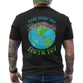 Make Everyday Earthday Earth Day For 2023 Men's Back Print T-shirt | Mazezy