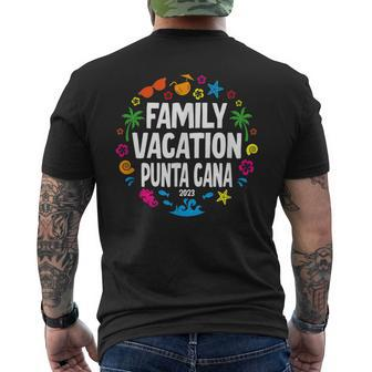 Family Vacation Punta Cana 2023 Men's Back Print T-shirt | Mazezy