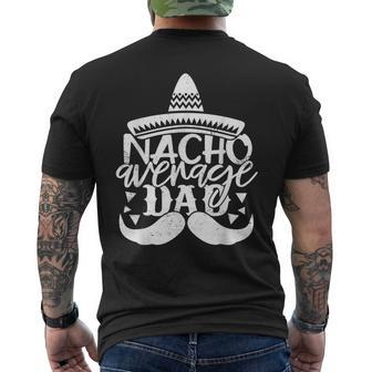 Father For Men Nacho Average Dad Men's T-shirt Back Print - Seseable