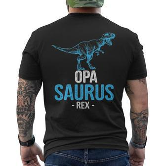 Fathers Day For Grandpa Opa Saurus Rex V2 Men's T-shirt Back Print - Seseable